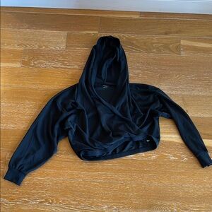 Black Long Sleeve Women's Hoodie Top